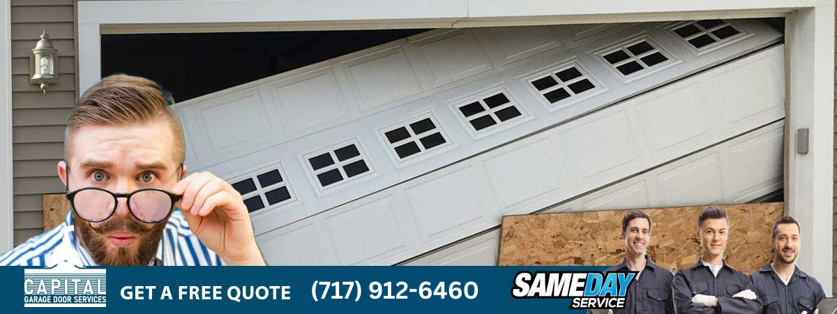 garage door broken panels