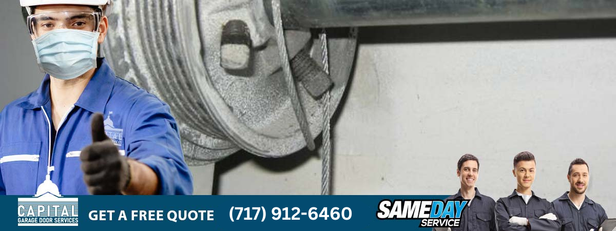 garage door snapped cable